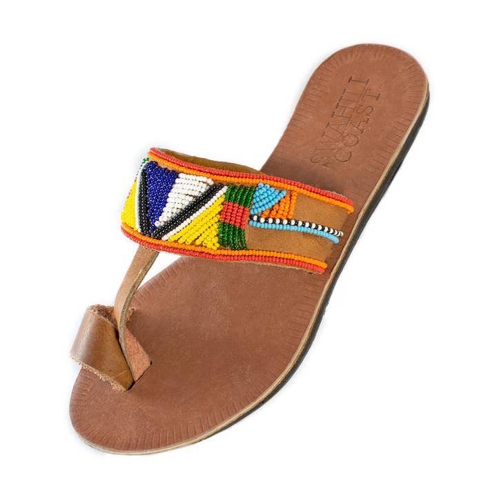 Hibiscus Serengeti Multi Sandal for wholesale by Swahili Coast