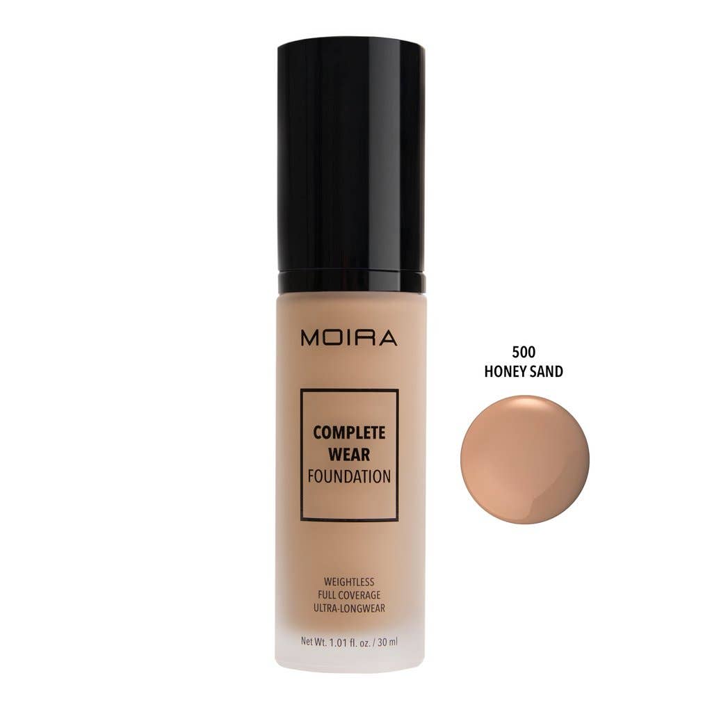 Moira Cosmetics - Wholesale Foundation - Complete Wear Foundation 500 - Honey Sand1