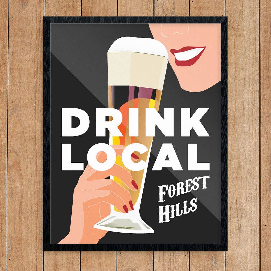 Fridgedoor - Wholesale Magnet - 2.5'' x 3.5'' Drink Local Forest Hills Magnet0
