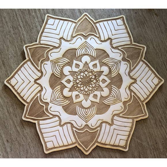 Zen and Meow - Venta al por mayor Tablero de cristales energéticos - Mandala #1 Rejilla de Cristal