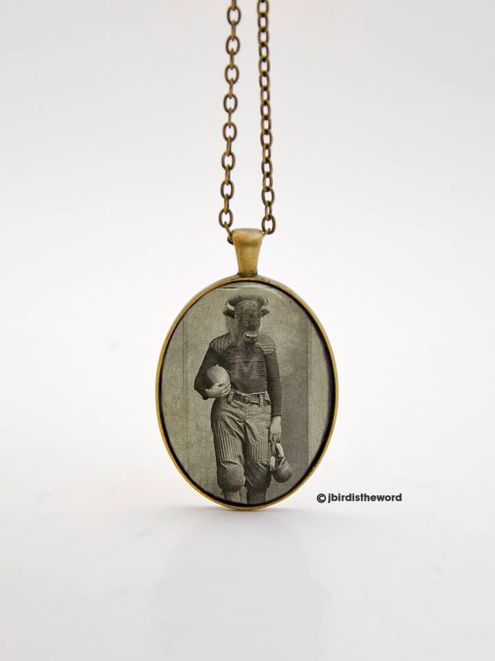 Buffalo Charm Necklace for wholesale by The Wild Oddisorium