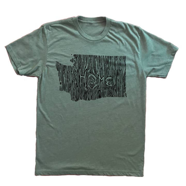 Large - Washington Ingreed State Unisex T-Shirt für den Großhandel von Ingrained Apparel