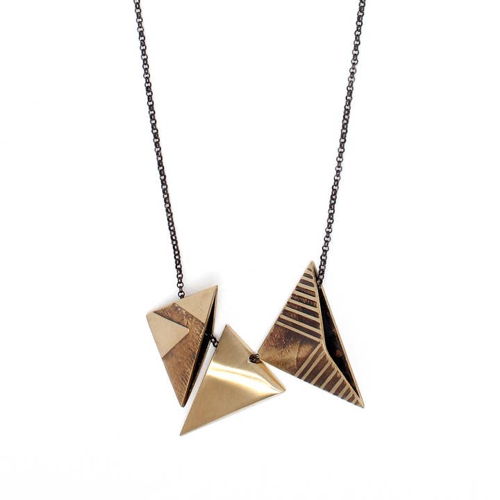 Tri Tri ketting brons voor wholesale door Gina Rios Jewelry
