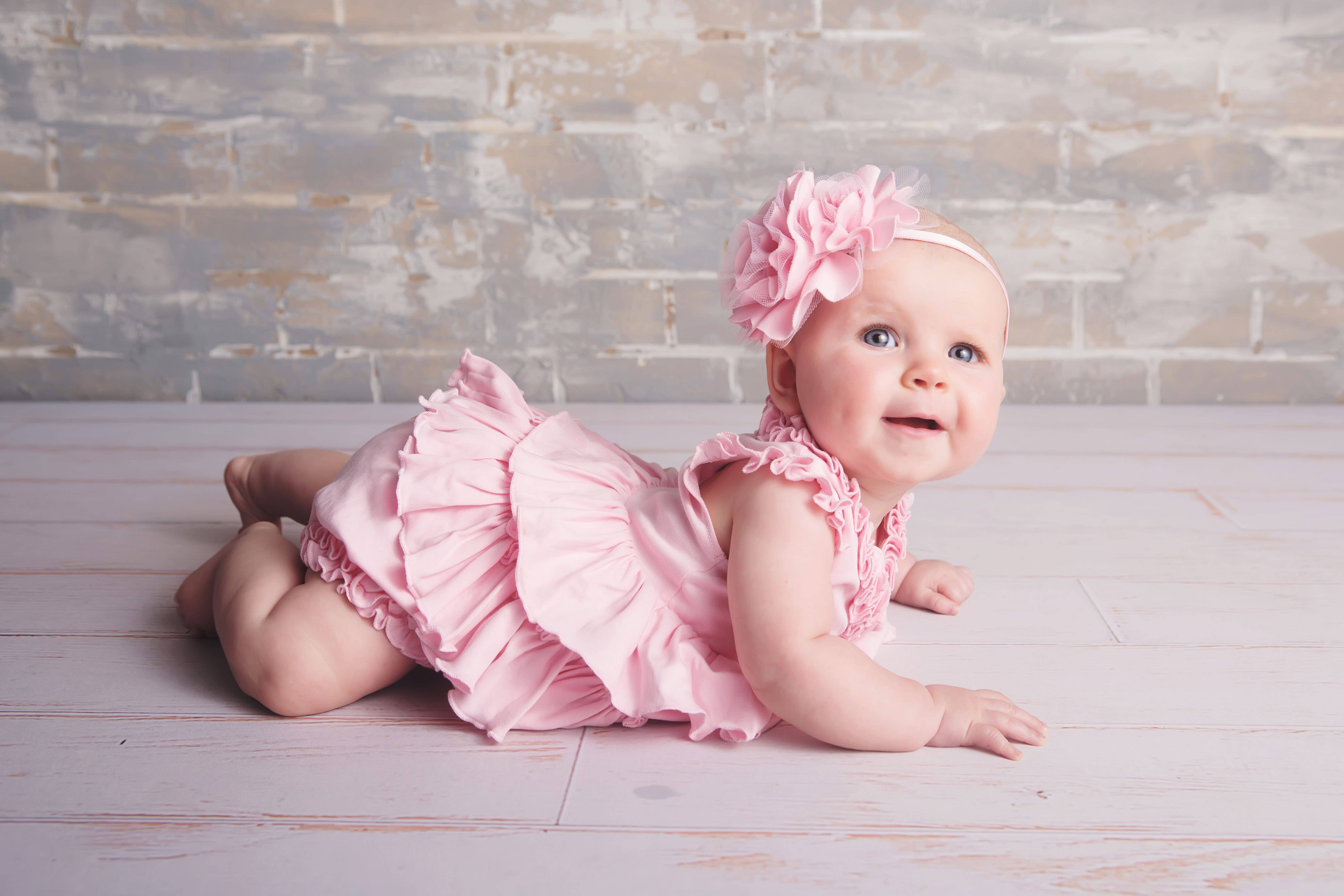 Lemon Loves Lime - Wholesale Bodysuit (Non-Footed) - Baby - LAYETTE BASIC-Rose Shadow Lotus Romper1