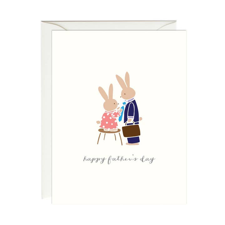 Bunny Father's Day Card for wholesale by Paula & Waffle