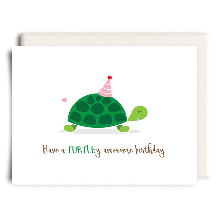 TURTLEy Awesome | Verjaardagwenskaart voor wholesale door Inkwell Cards