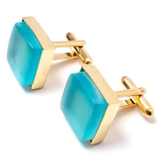 Smart Glass Recycled Jewelry - Wholesale Cufflinks - CUFFLINKS GOLD | Father's Day1
