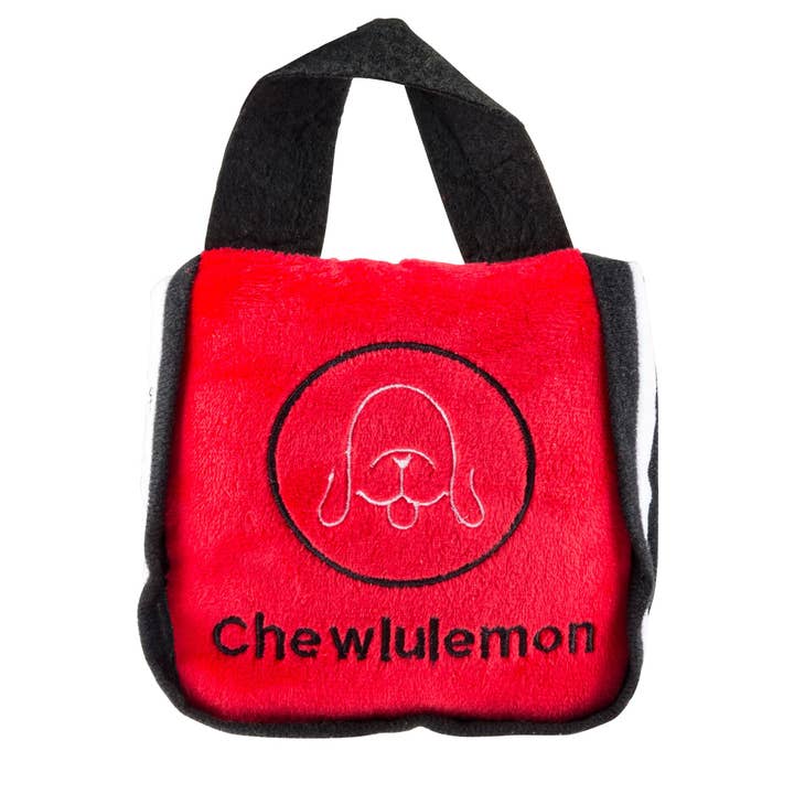Chewlulemon Tote Bag Squeaker Dog Toy for wholesale by Haute Diggity Dog