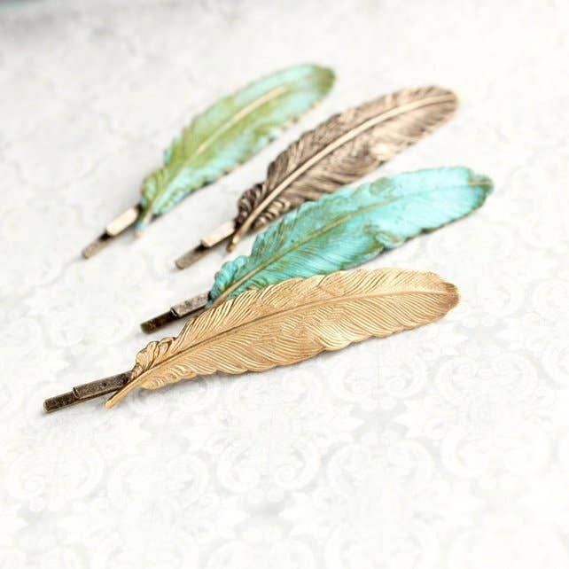 A Pocket of Posies - Wholesale Bobby Pin - Women's - Feather Bobby Pin1