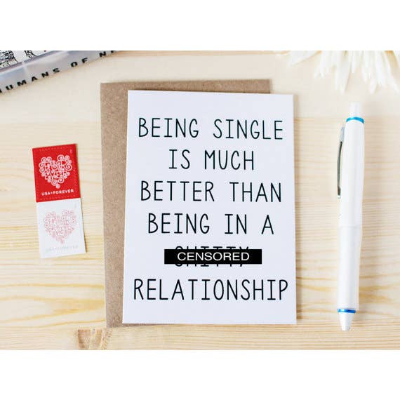 Essere Singoli è molto meglio carta per la vendita all'ingrosso da parte di Honest AF Cards