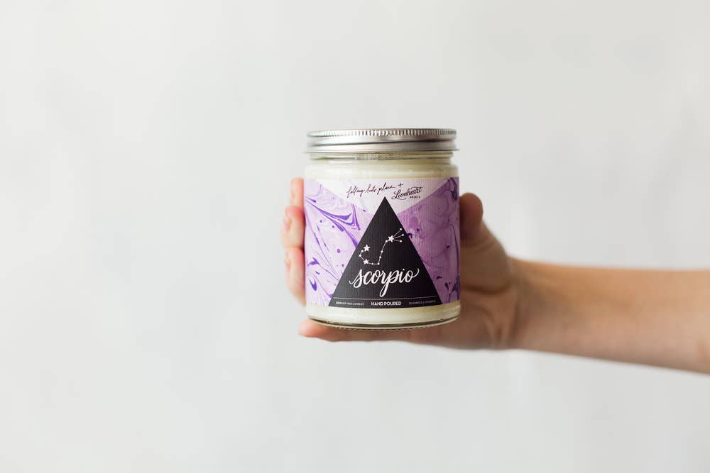 REMOVED BRAND - Wholesale Jar/Filled Candle - Astrology Series - Scorpio Candle1