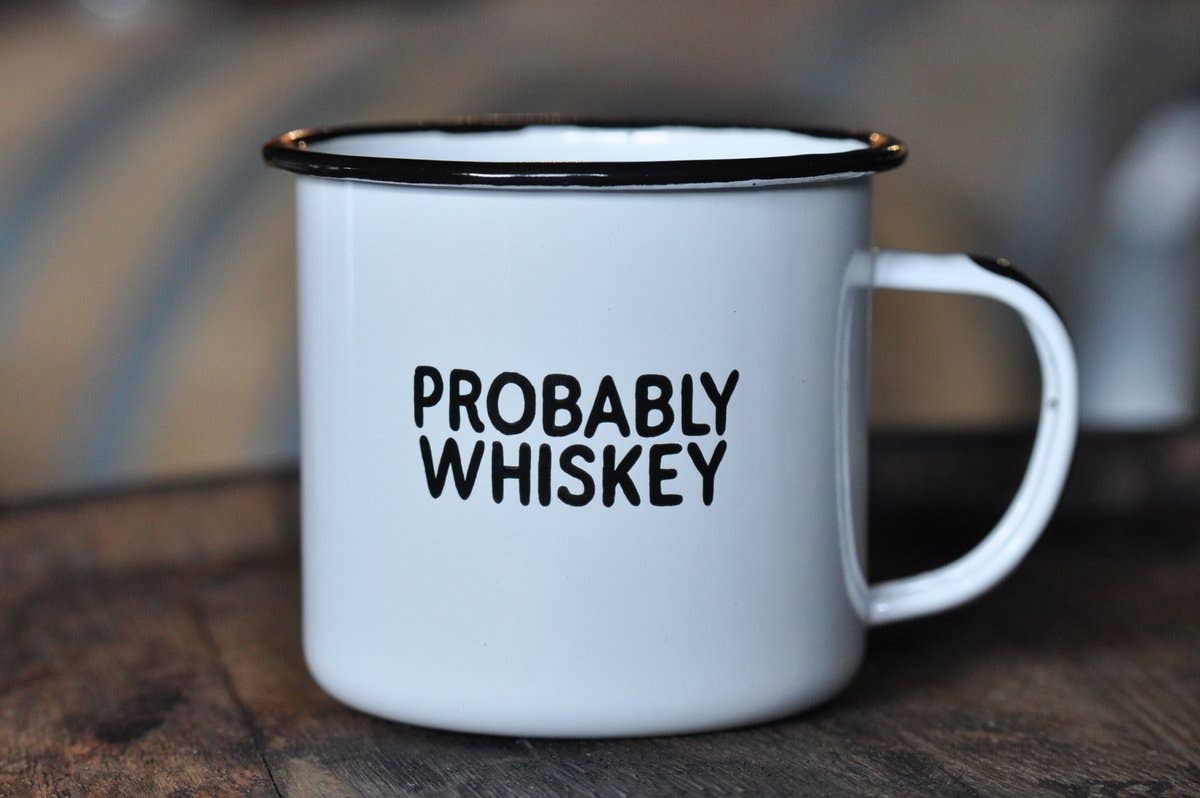 Swag Brewery - Wholesale Coffee Mug - Probably Whiskey | Enamel Mug1