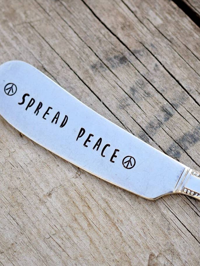 Cuchillo de mantequilla de la paz para venta al por mayor de Pumpernickel and Wry