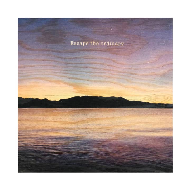 3x3 Lake Tahoe Wood Print for wholesale by Lancaster Wood Prints