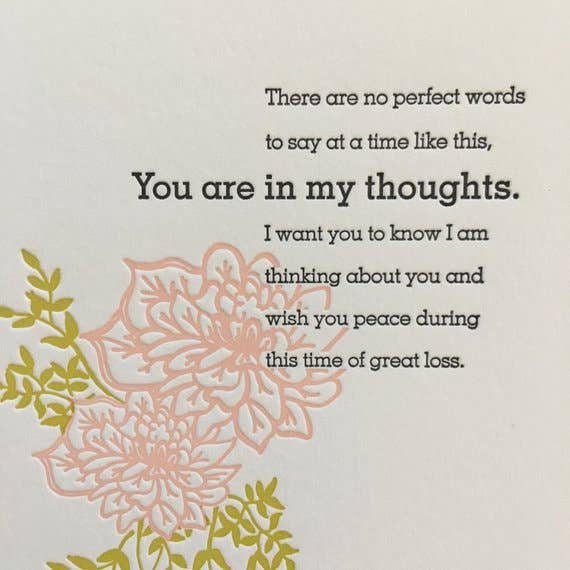 Lucky Bee Press - Wholesale Love Card - Dahlia In My Thoughts - letterpress card2