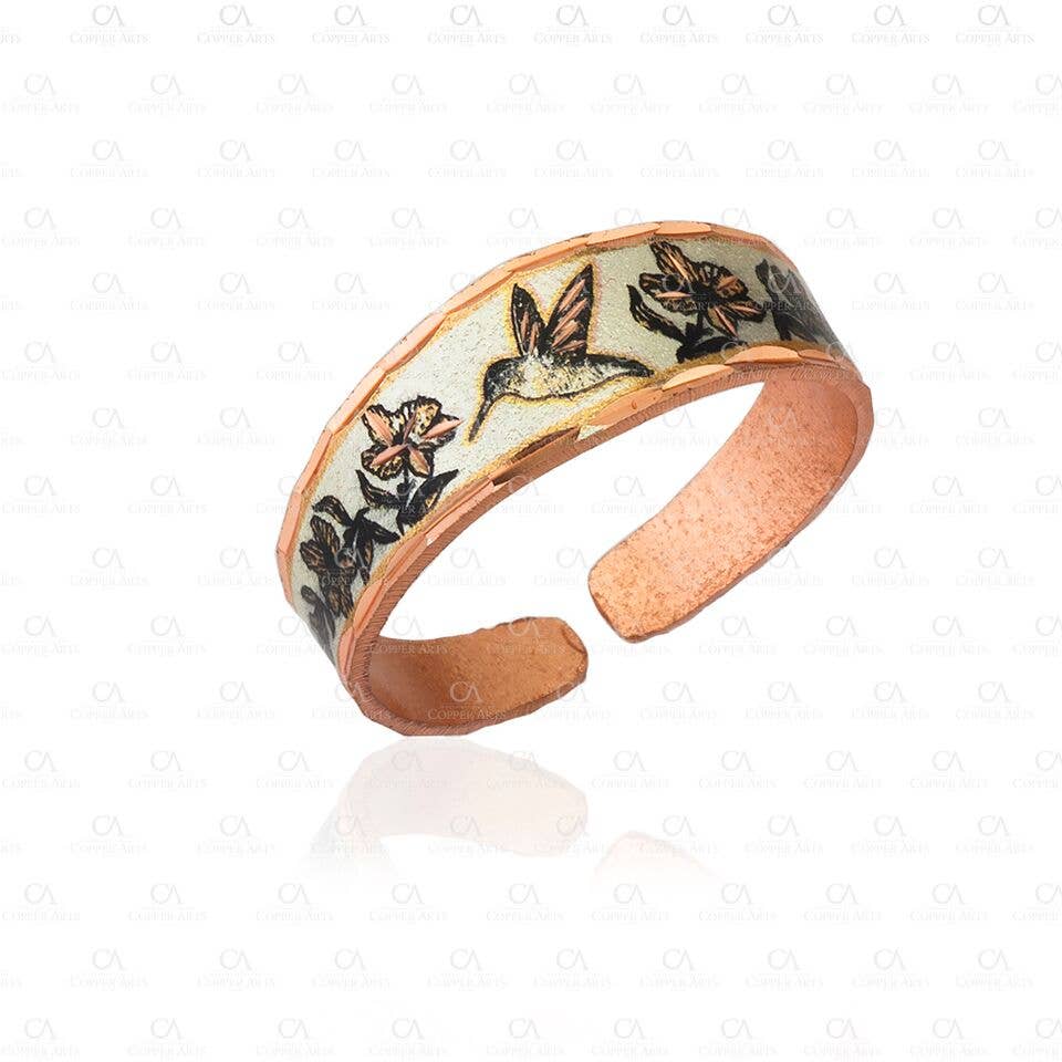 COPPER ARTS INC. - Wholesale Cocktail/Statement Ring - RNS 44 Unique Hummingbird Rings