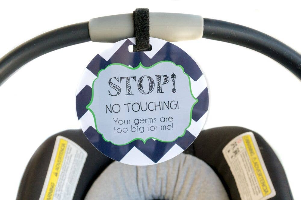 Three Little Tots - Wholesale Car Seat Cover - Kids & Baby - Seahawk No Touching Baby Car Seat and Stroller Tag2