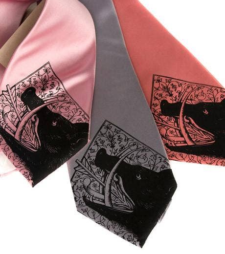 Cyberoptix Tie Lab - Wholesale Necktie - Men's - Wild Boar Necktie. "Boar'd to Death" Microfiber Tie.1