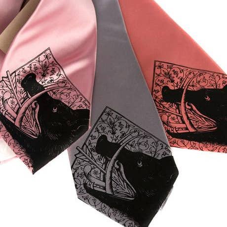 Cyberoptix Tie Lab - Wholesale Necktie - Men's - Wild Boar Necktie. "Boar'd to Death" Microfiber Tie.1