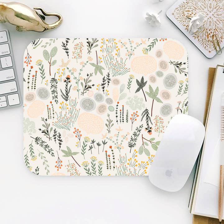 Floral Meadow Rectangular Mouse Pad for wholesale by Onesweetorange