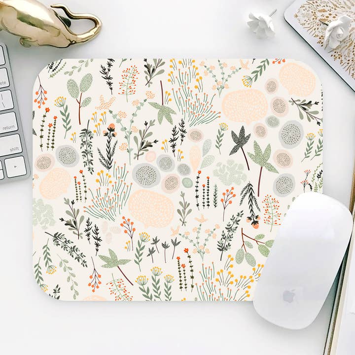 Floral Meadow Rectangular Mouse Pad for wholesale by Onesweetorange