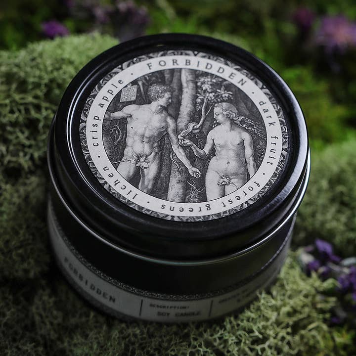 NOIR | Prohibido | Vela de viaje 8oz para venta al por mayor de L'apothicaire Co.