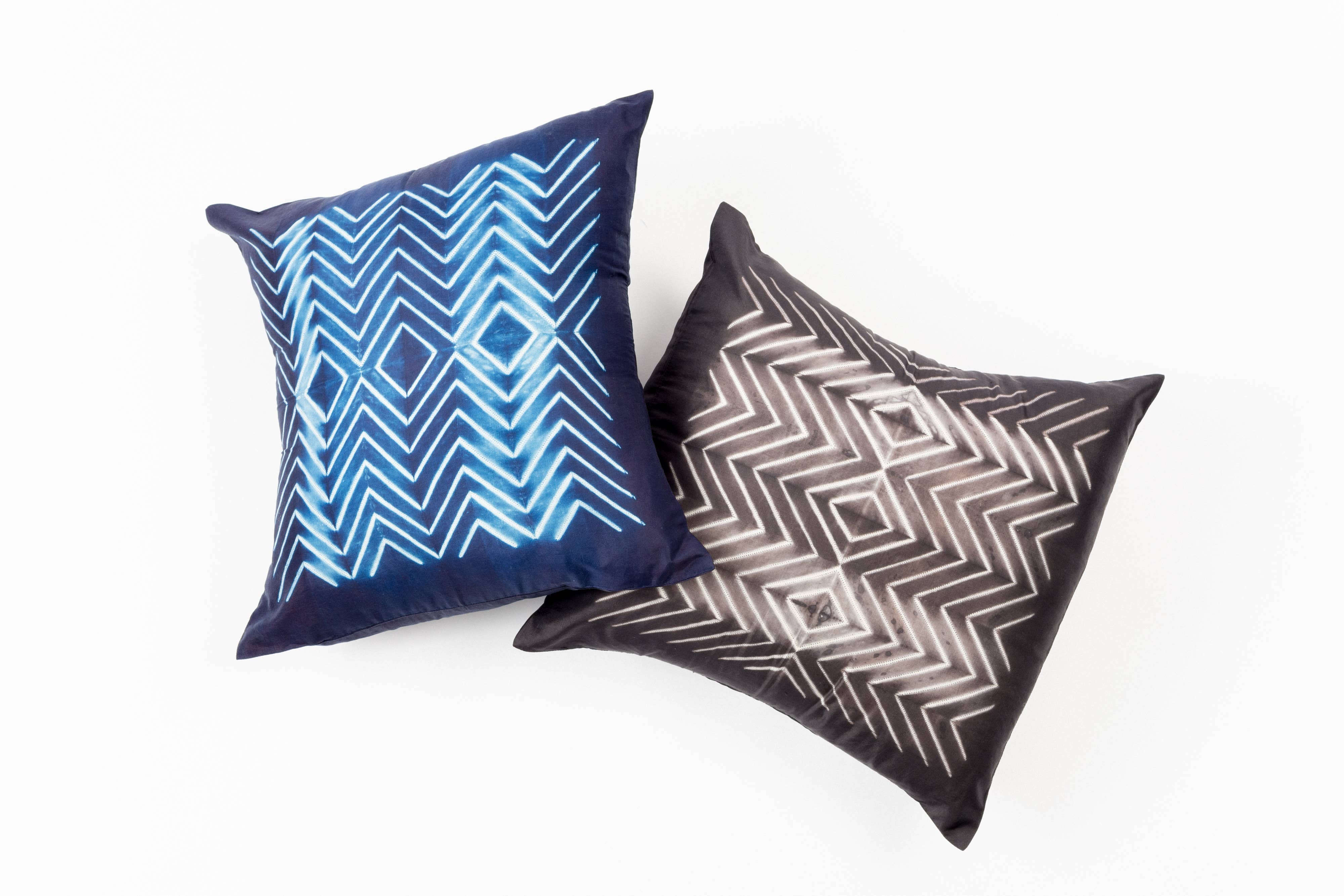 Variously - Wholesale Throw/Decorative Pillow - Naami Indigo Silk Pillow1
