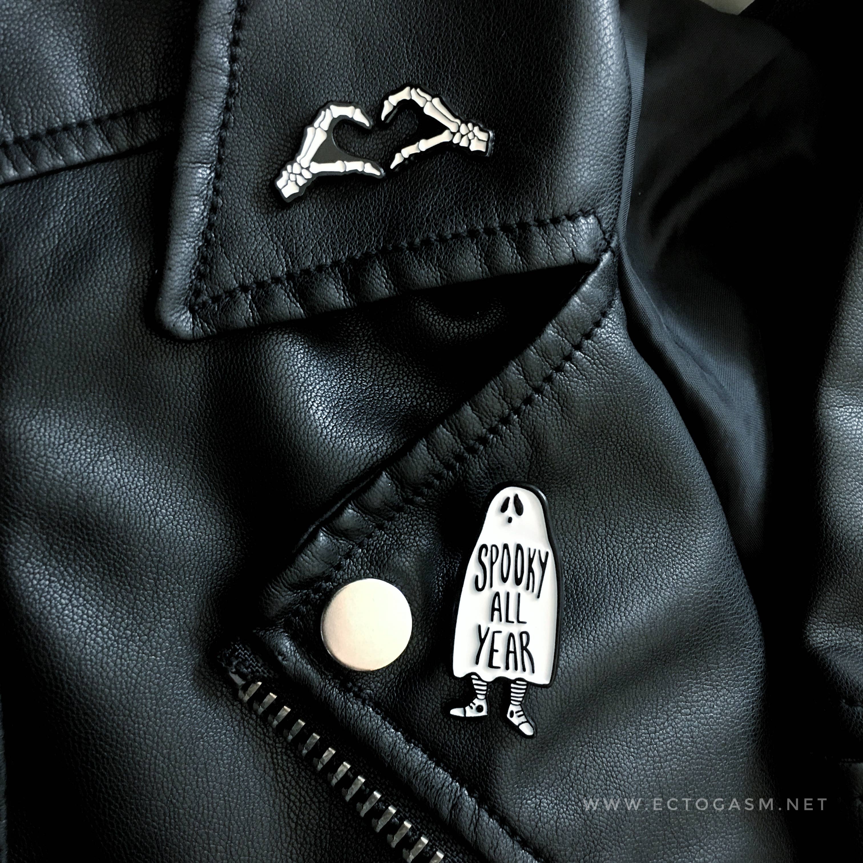 Ectogasm - Wholesale Lapel Pin/Button - Spooky All Year Ghost Enamel Pin for Halloween2