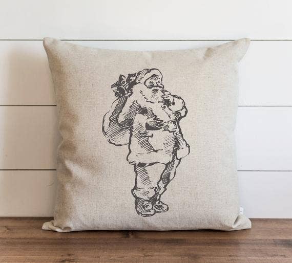 Porter Lane Home - Wholesale Throw Pillow Cover - Santa Style 4 Pillow Cover0