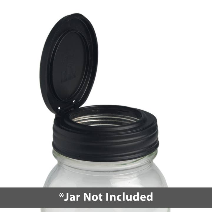 reCAP Mason Jars - Venta al por mayor Recipientes para alimentos - ReCap® Mason Jars Tapa abatible, boca regular | Caja de 12
