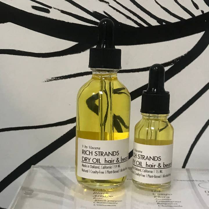 15ml Rich Strands Hair and Beard Oil for wholesale by shopviscera.com