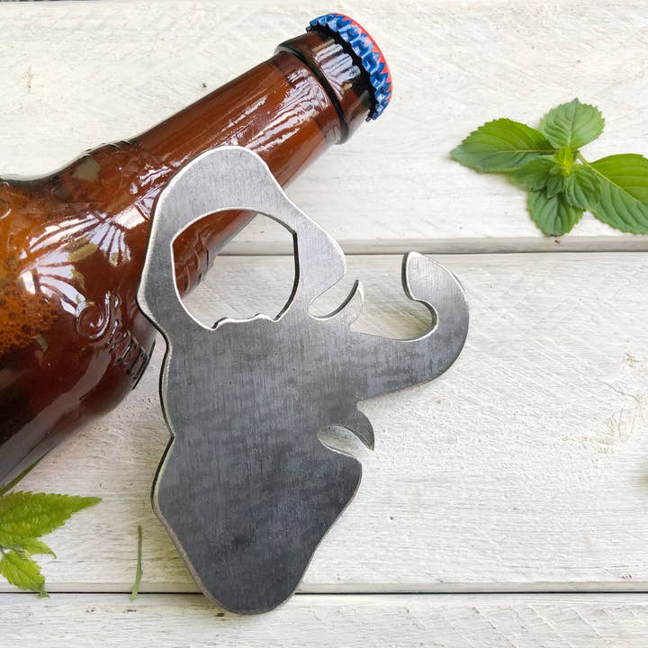 BE Creations & Designs, Inc. - Wholesale Bottle/Wine Opener - Elephant Head Metal Bottle Opener made from Recycled Steel3