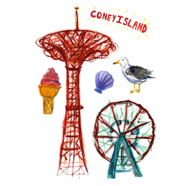 Lovewild Design – Tatuagem temporária por atacado – Tatuagem Coney Island1