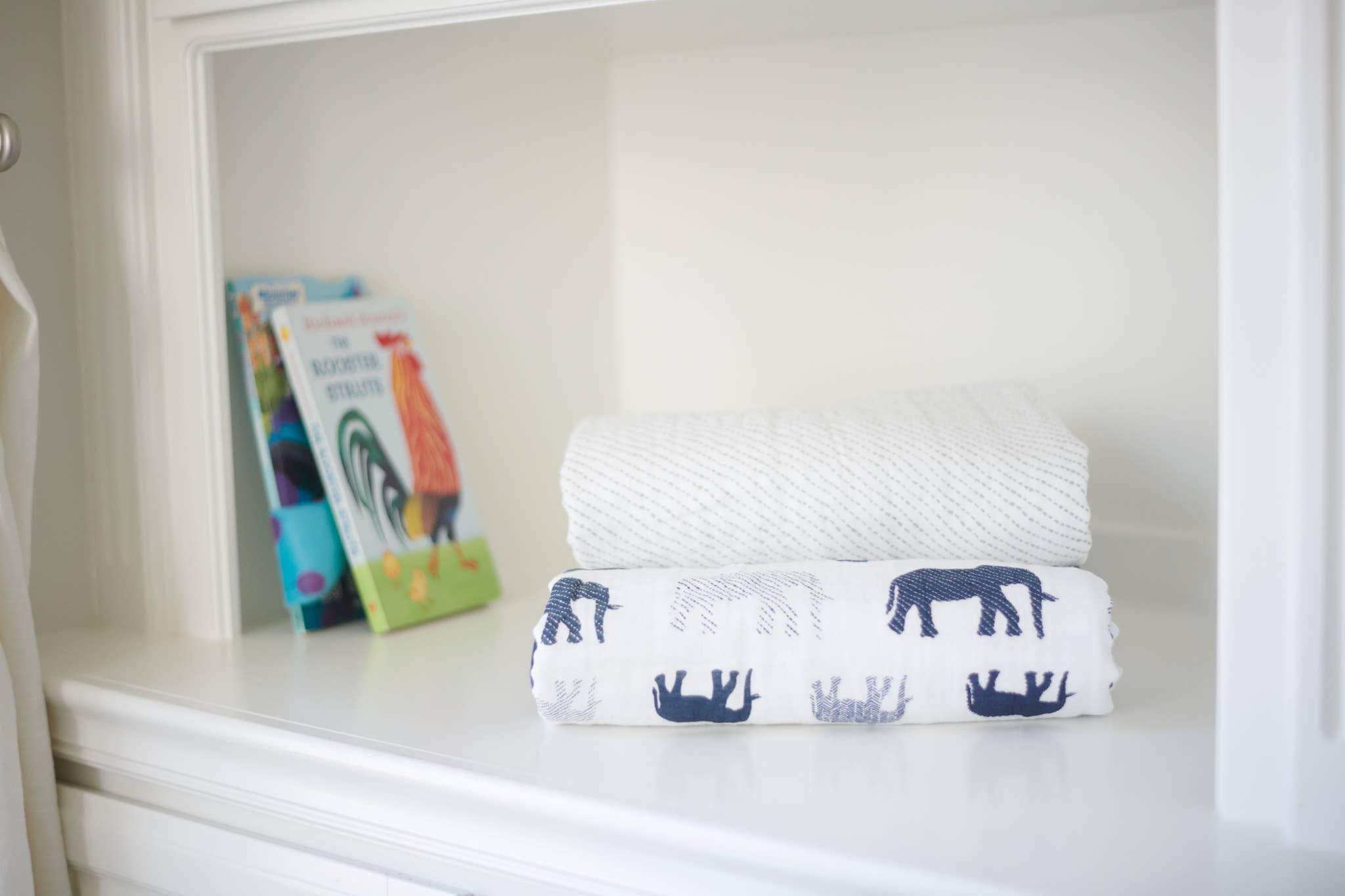 Newcastle Classics - Wholesale Bedding Blanket - Kids & Baby - Blue Elephant and Spotted Wave Newcastle Blanket7