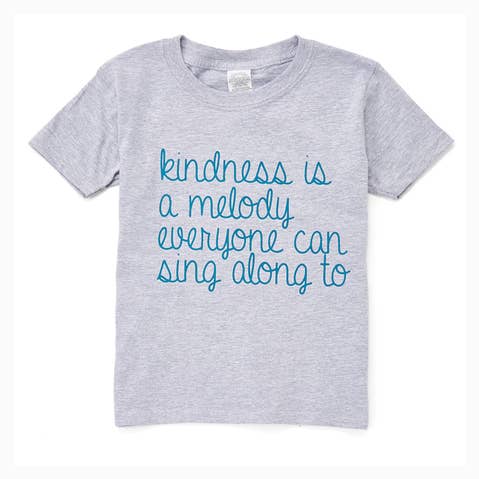 Kindness Is A Melody Youth Unisex Fit Tee for wholesale by The Talking Shirt