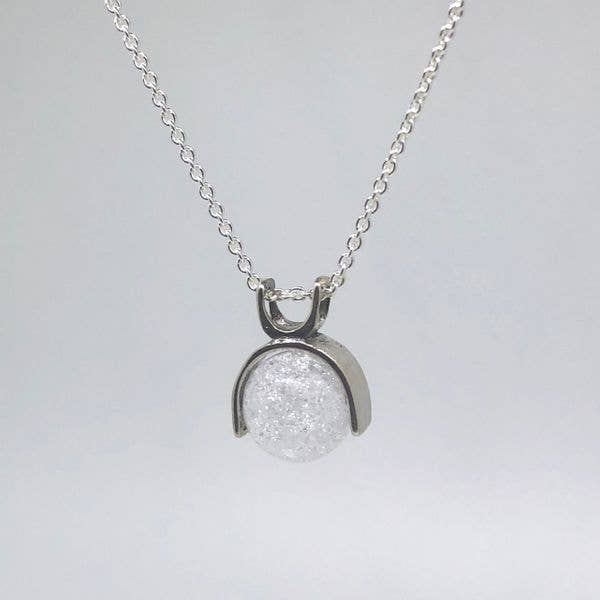 Mystic Blue Jewels - Wholesale Pendant/Charm Necklace - Sterling Silver Pendant with Round Cut Genuine 10mm Quartz1