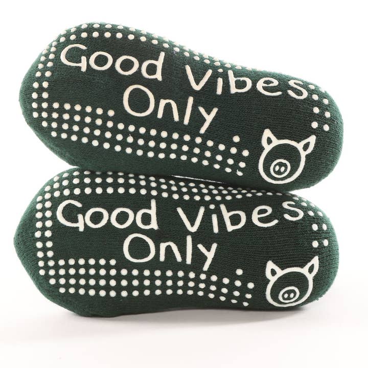 Good Vibes Only Socks - 3-12 Months for wholesale by BarreSocks x Little Pigs