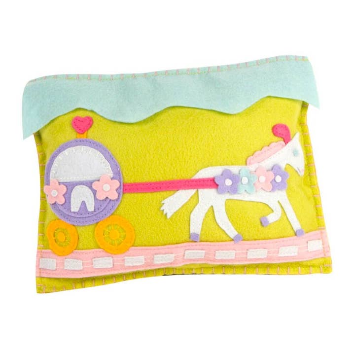 Pony and Carriage Tooth Fairy Pillow for wholesale by Groovy Holidays