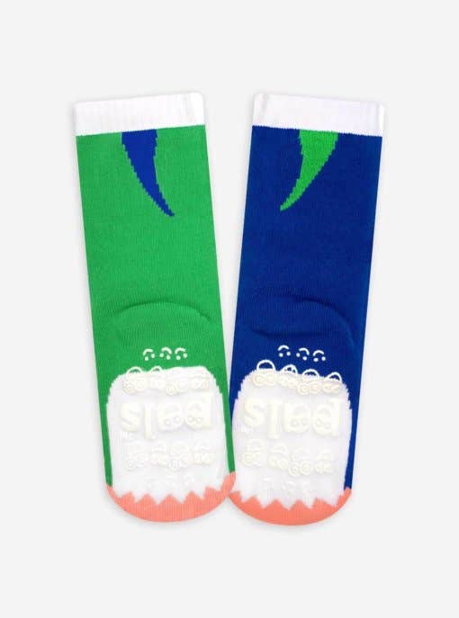 Pals Socks Canada - Wholesale Socks - Kids - T-Rex & Triceratops Kids and Adult Dinosaur Mismatched Socks2