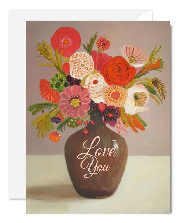 JANET HILL STUDIO - Wholesale Love Card - Love You Card1