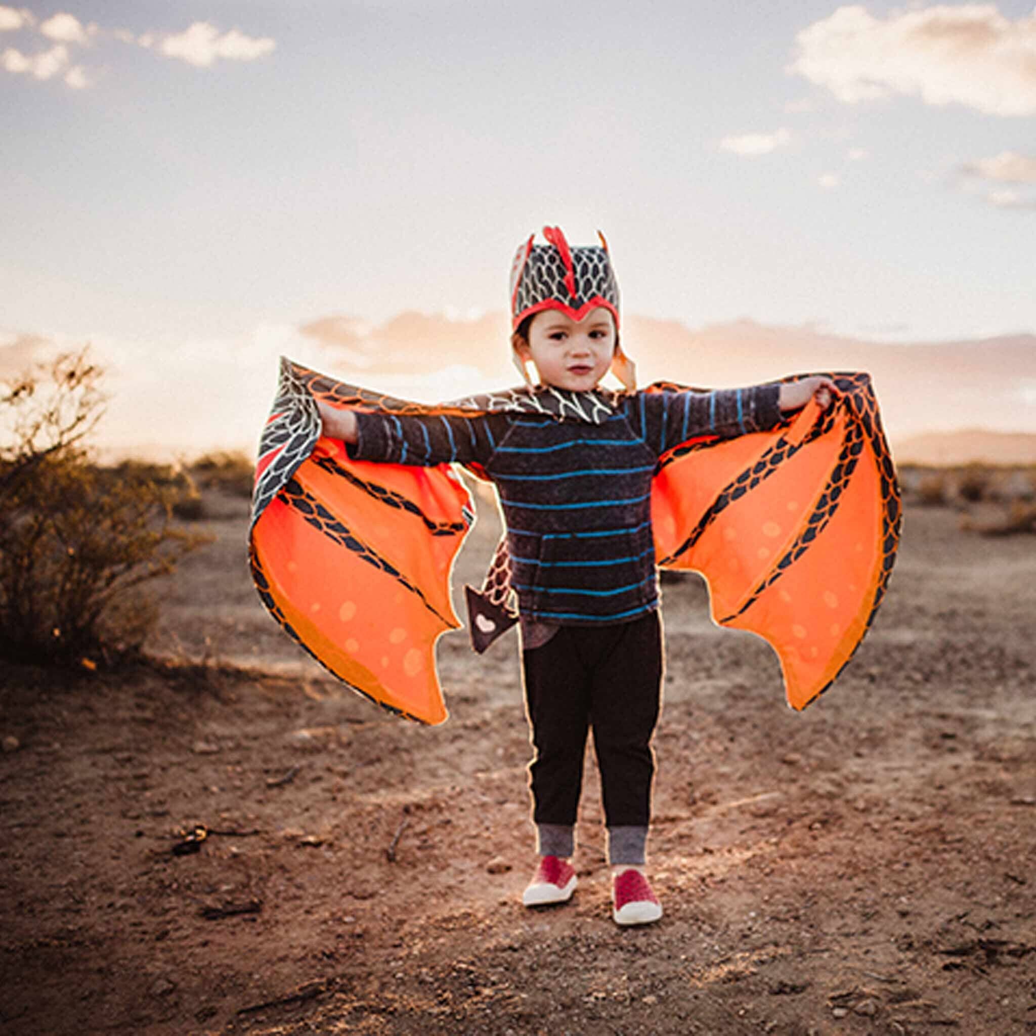 Lovelane Designs - Wholesale Costume - Kids - Lava Hat and Wing Dragon Set4