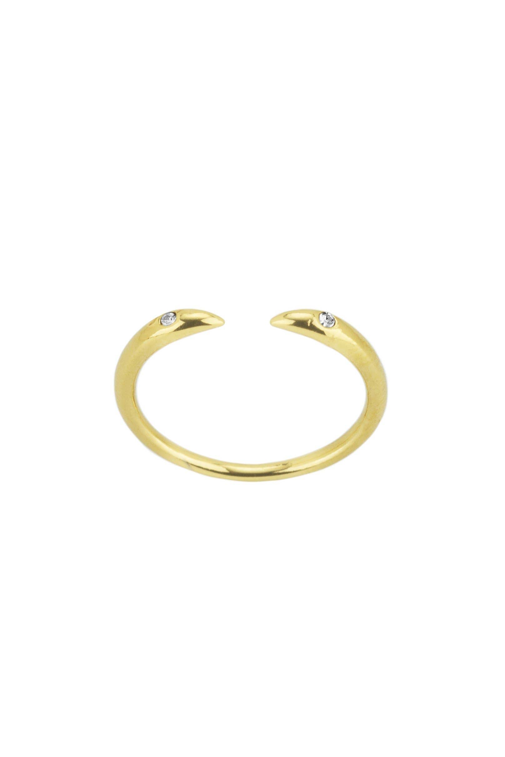 Katie Dean - Wholesale Band/Stacked Ring - 18K Gold Plated Claw Ring0
