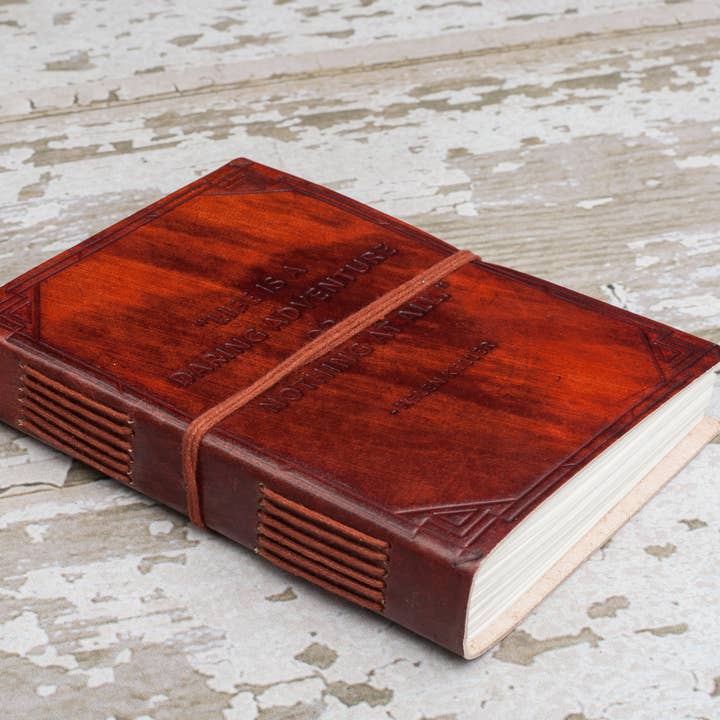 Soothi | Containers Of Creativity – wholesale Journal och dagbok – En vågad äventyr Helen Keller Citat läder Journal1