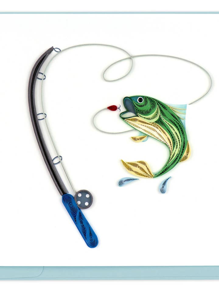 Gone Fishing for wholesale by Quilling Card