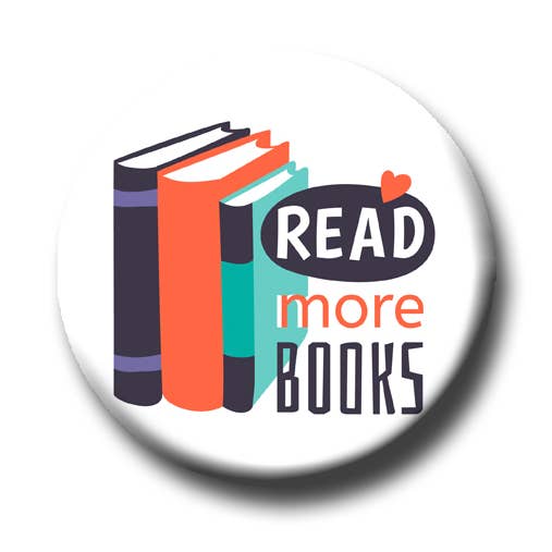 Read More Books Button for wholesale by Fly Paper Products