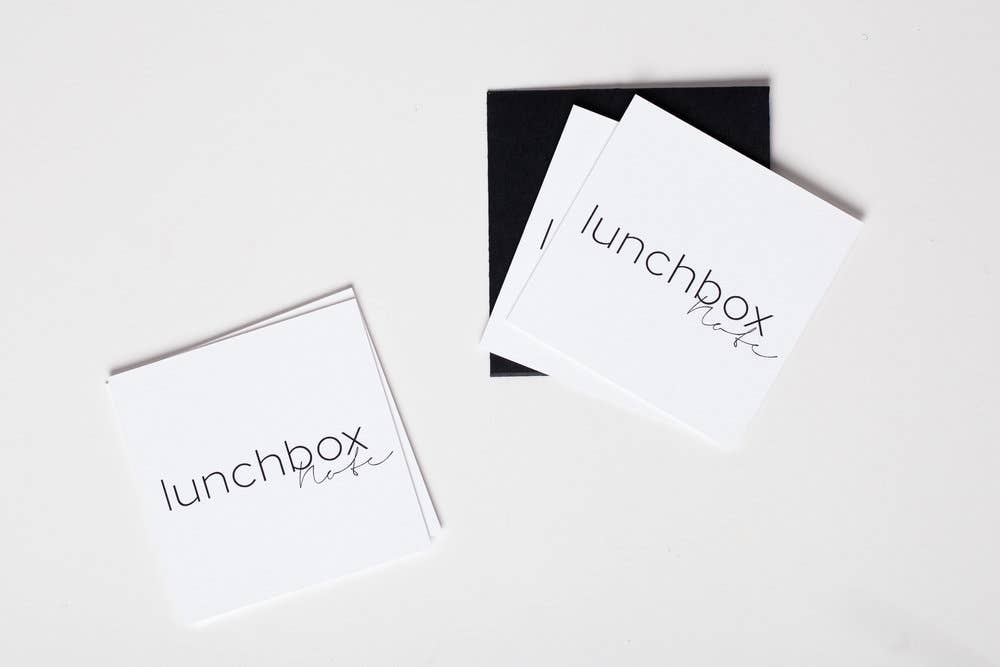 Wrinkle & Crease Paper Products - Wholesale Stationery/Notecard Set - Lunchbox Notes Mini Notecard2