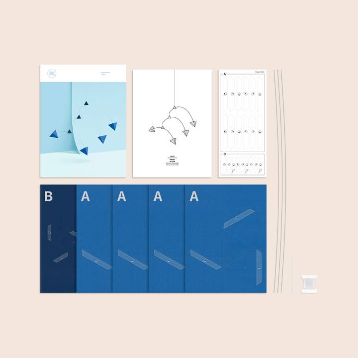 FUNNYFISH - Wholesale Mobile - Paper Mobile - Polygon B13