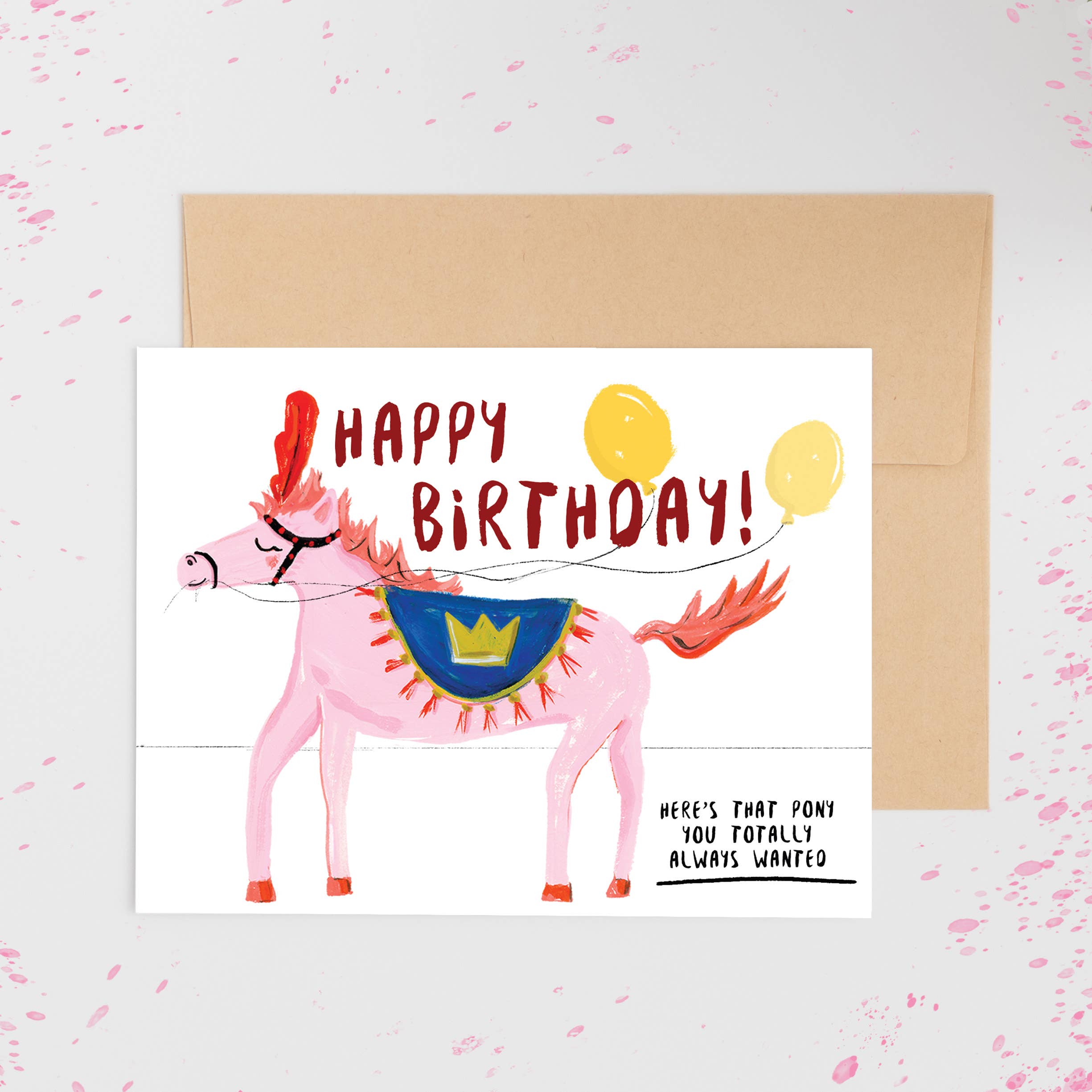 REMOVED BRAND - Wholesale Birthday Card - Pony Birthday Card0