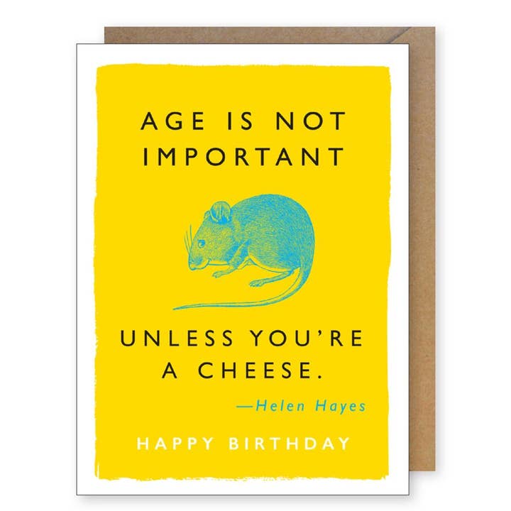 Cheese Mouse Birthday for wholesale by J.Falkner Cards