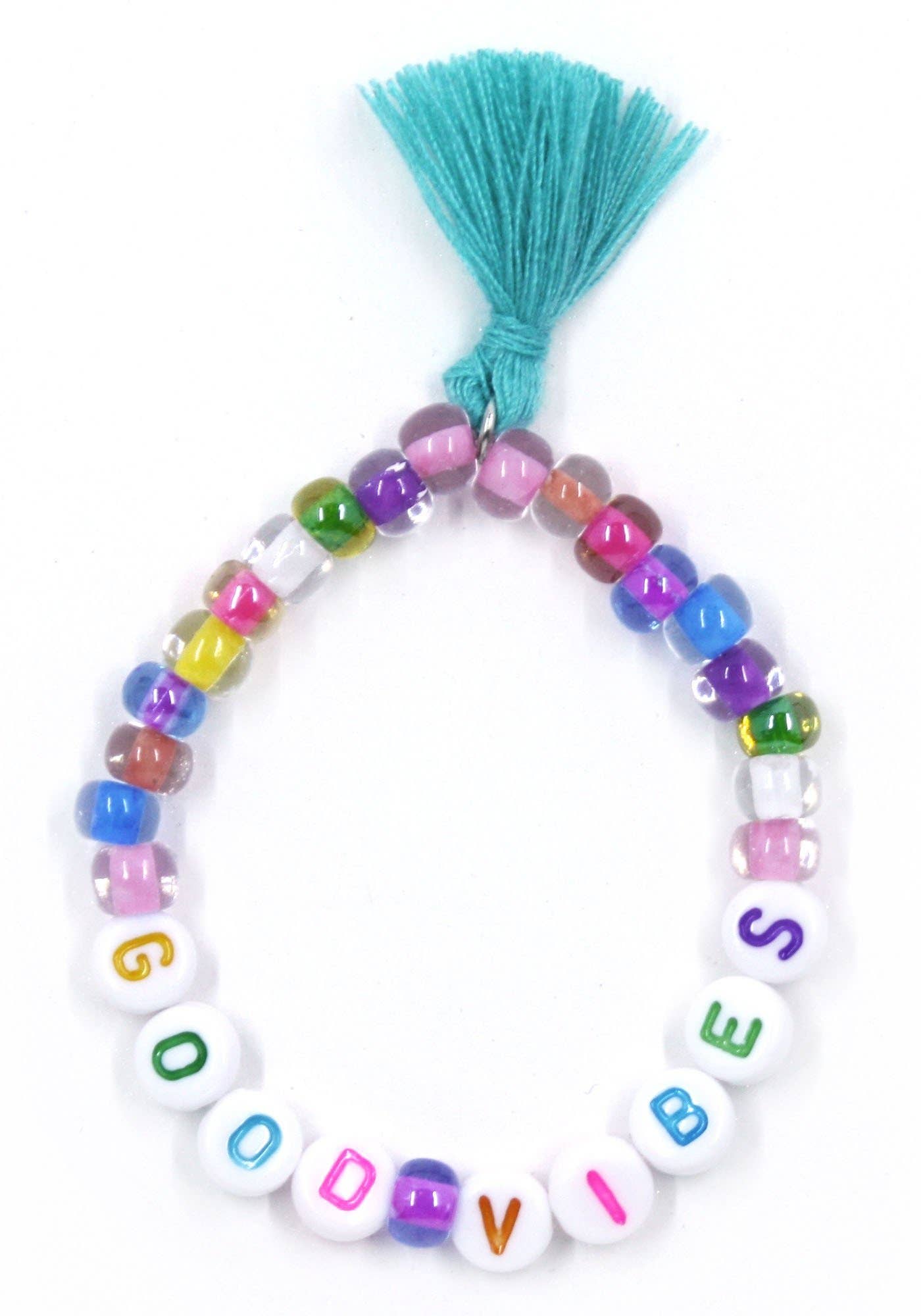 Sadie’s Moon - Wholesale Beaded Bracelet - Kids - Handmade USA Good Vibes Kids Stretch Bracelet